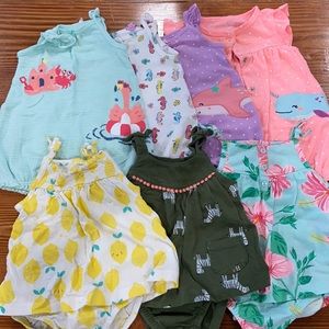 Carters Summer Girl Bundle • Size 6 Mo